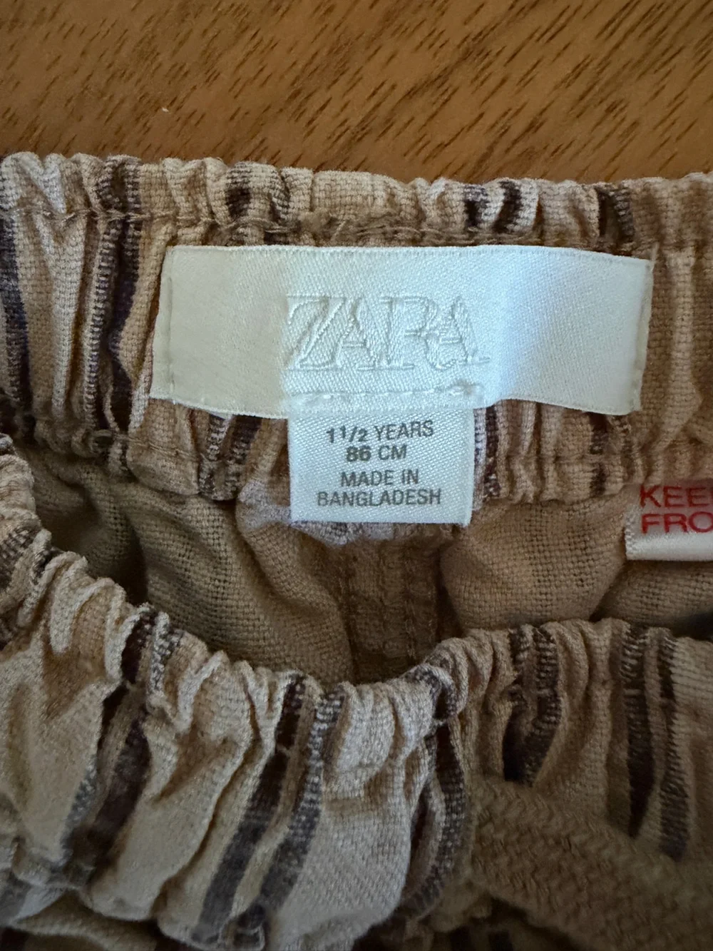Zara toddler pants 18months